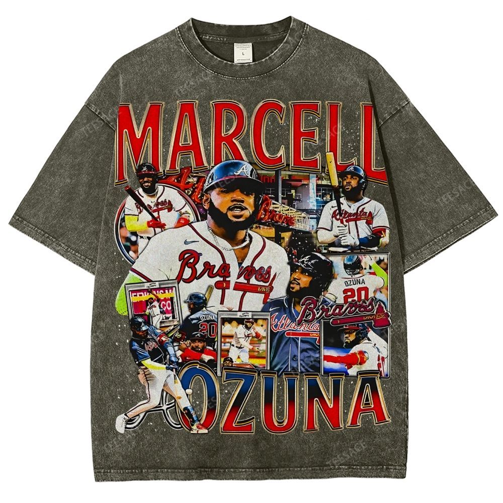 Unisex-Adult Ultra Cotton Washed T-Shirt Graphic MARCELL OZUNA TEE