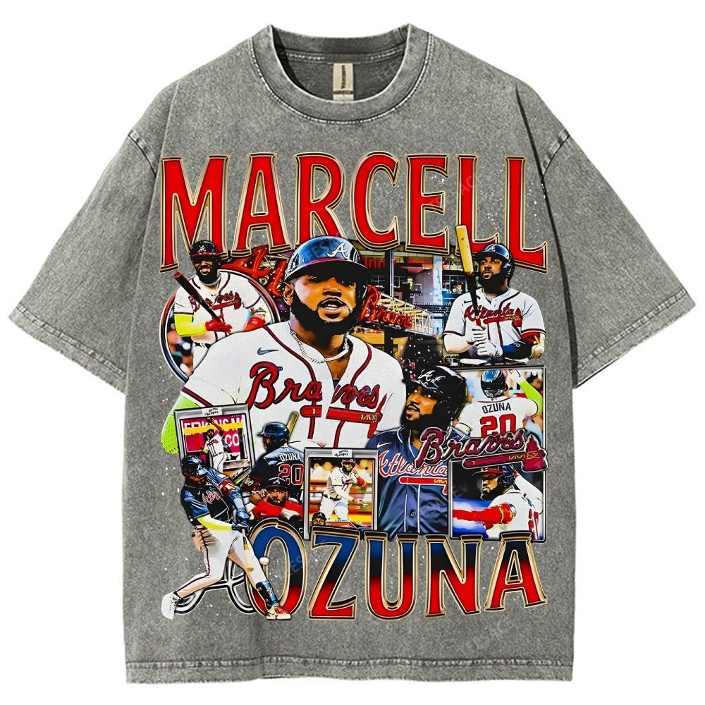 Unisex-Adult Ultra Cotton Washed T-Shirt Graphic MARCELL OZUNA TEE