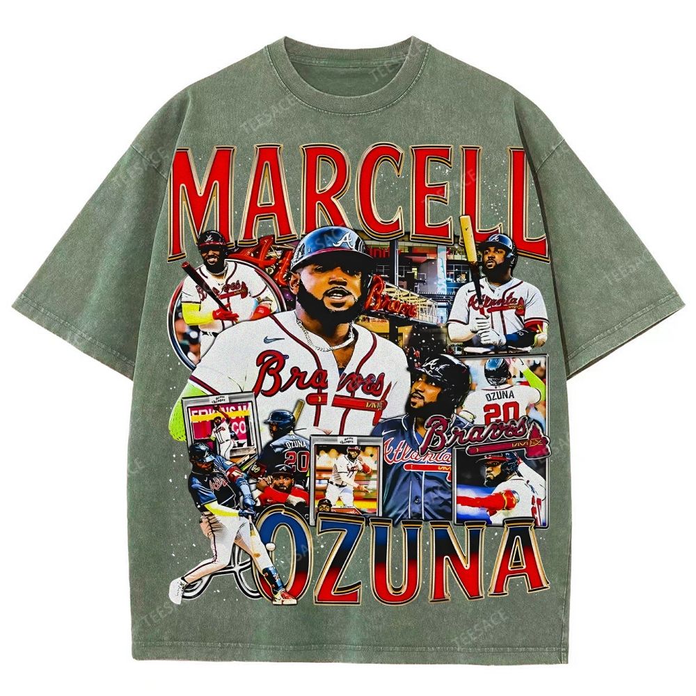 Unisex-Adult Ultra Cotton Washed T-Shirt Graphic MARCELL OZUNA TEE