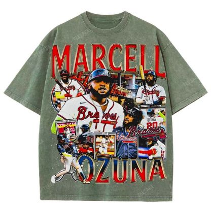 Unisex-Adult Ultra Cotton Washed T-Shirt Graphic MARCELL OZUNA TEE