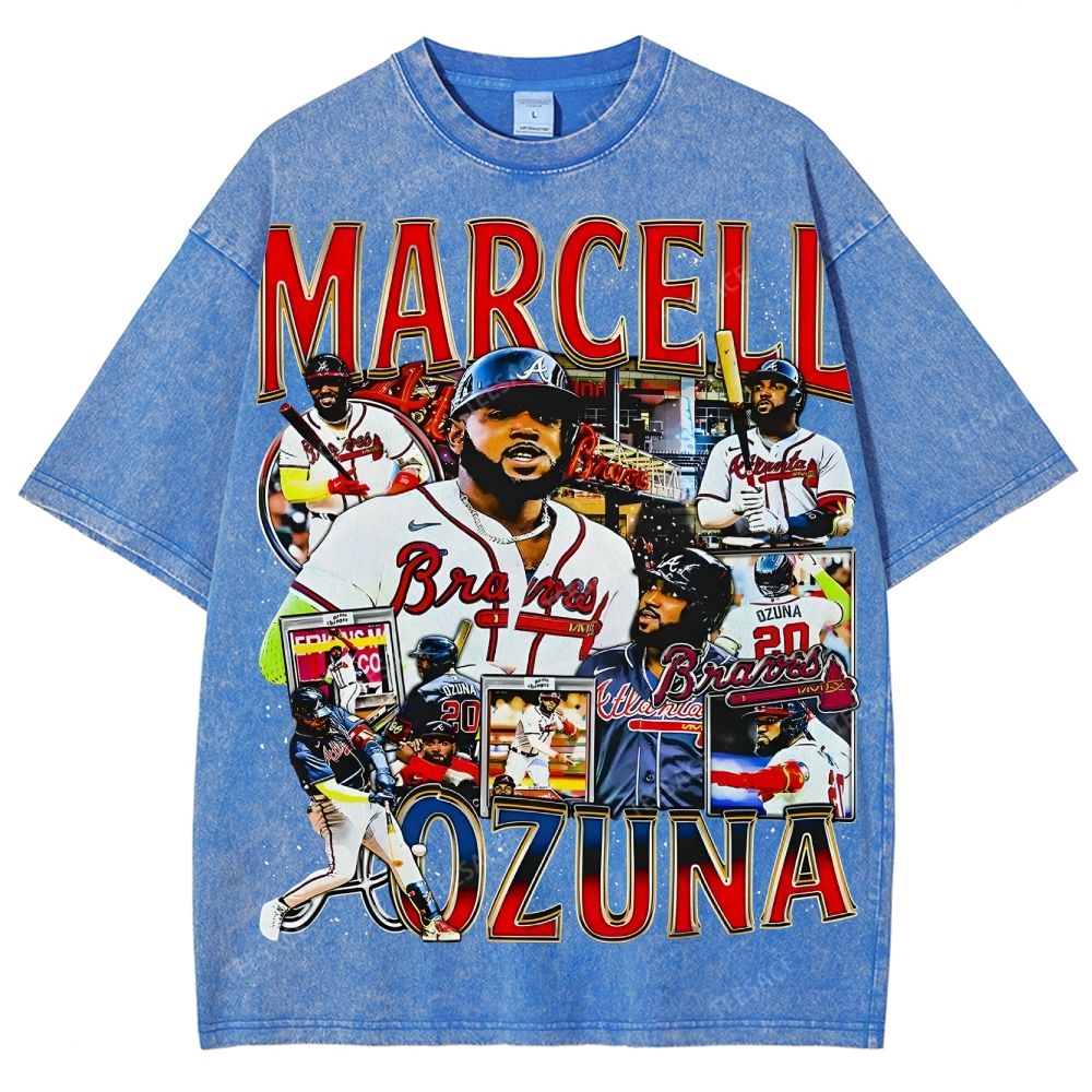 Unisex-Adult Ultra Cotton Washed T-Shirt Graphic MARCELL OZUNA TEE