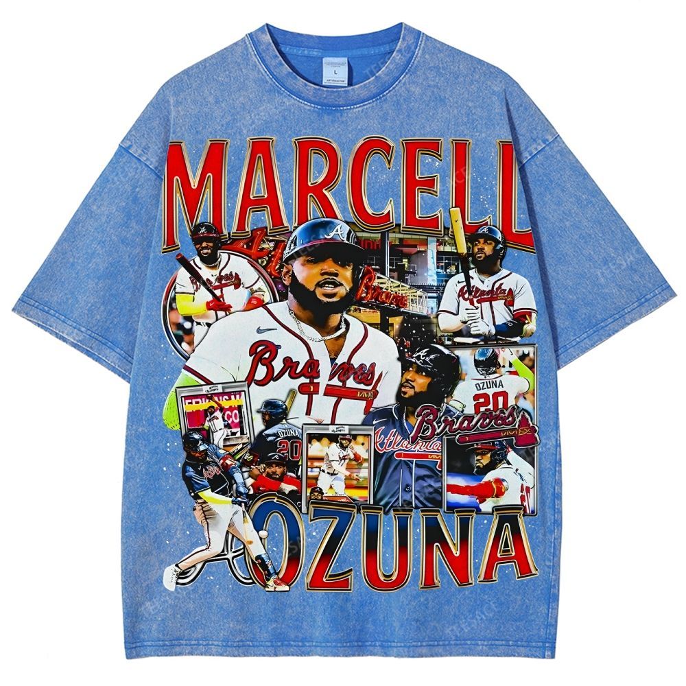 Unisex-Adult Ultra Cotton Washed T-Shirt Graphic MARCELL OZUNA TEE