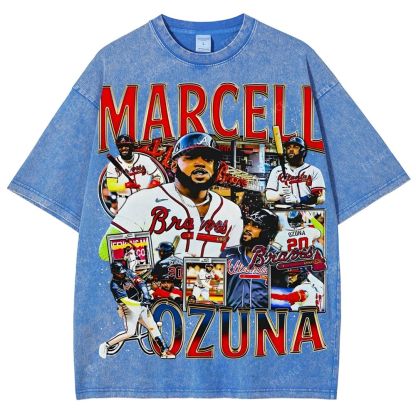 Unisex-Adult Ultra Cotton Washed T-Shirt Graphic MARCELL OZUNA TEE