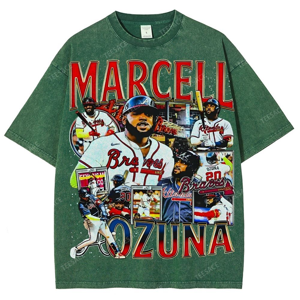 Unisex-Adult Ultra Cotton Washed T-Shirt Graphic MARCELL OZUNA TEE