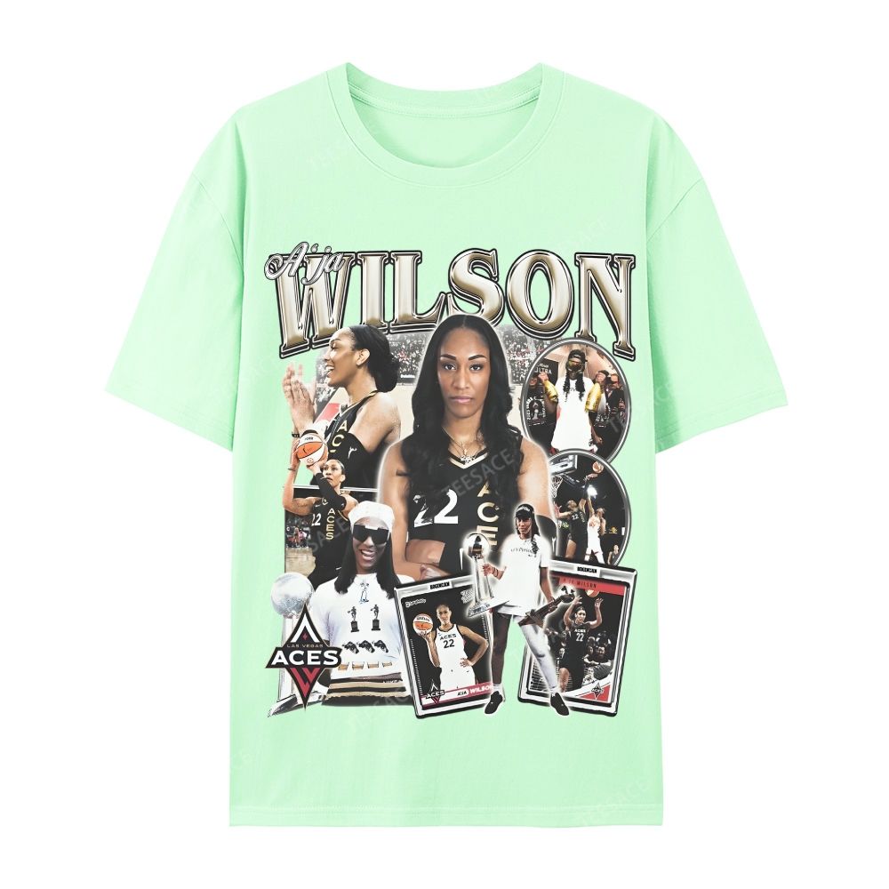 A'JA WILSON Casual Short Sleeve T-Shirt  
