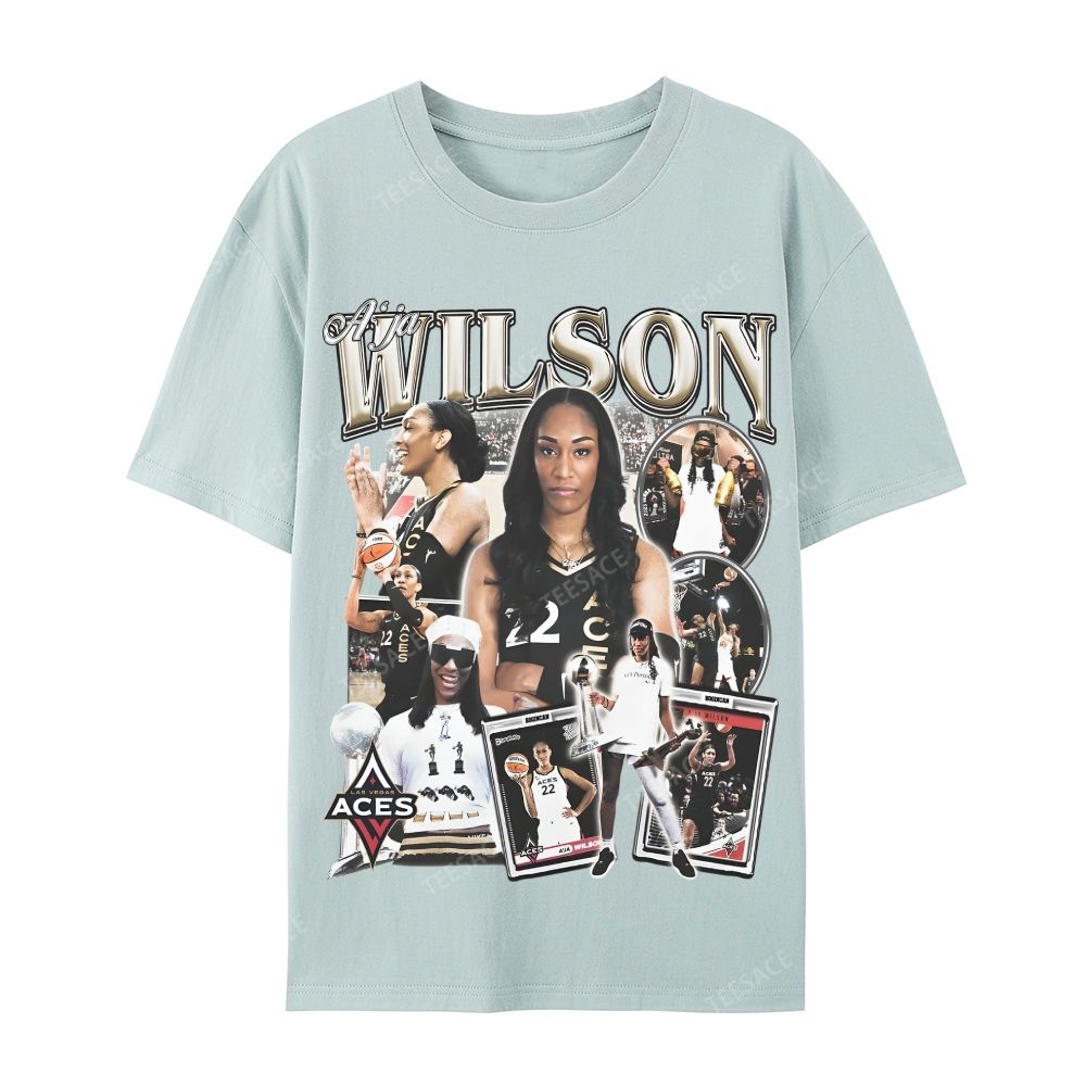 A'JA WILSON Casual Short Sleeve T-Shirt  