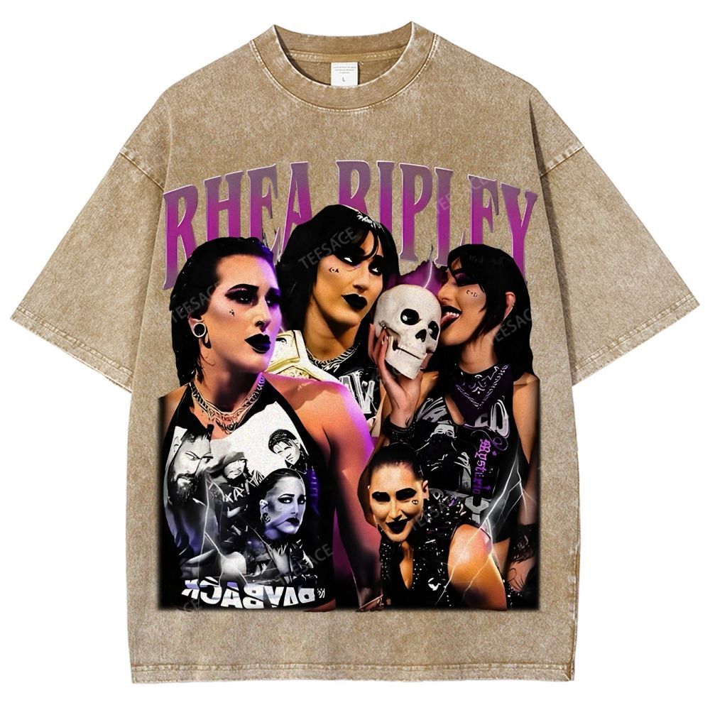 Unisex-Adult Ultra Cotton Washed T-Shirt Graphic RHEA RIPLEY TEE