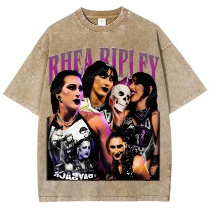 Unisex-Adult Ultra Cotton Washed T-Shirt Graphic RHEA RIPLEY TEE