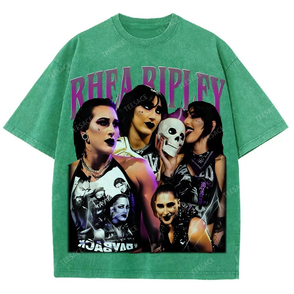 Unisex-Adult Ultra Cotton Washed T-Shirt Graphic RHEA RIPLEY TEE