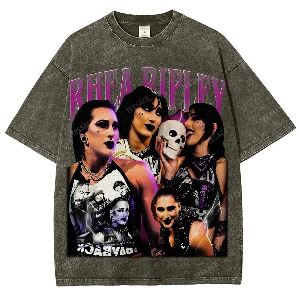 Unisex-Adult Ultra Cotton Washed T-Shirt Graphic RHEA RIPLEY TEE