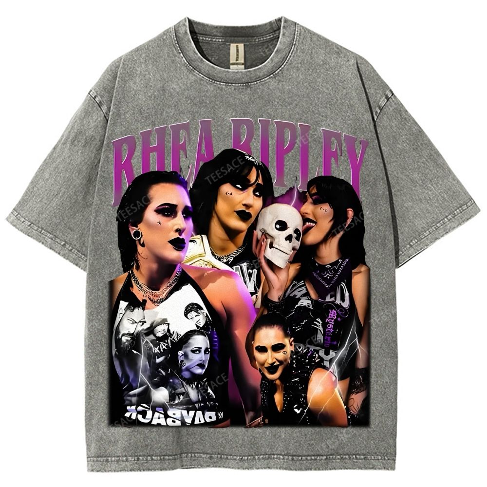 Unisex-Adult Ultra Cotton Washed T-Shirt Graphic RHEA RIPLEY TEE