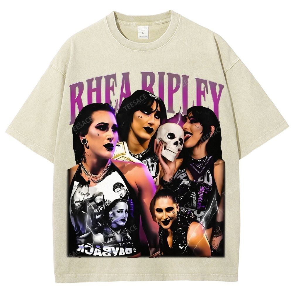 Unisex-Adult Ultra Cotton Washed T-Shirt Graphic RHEA RIPLEY TEE