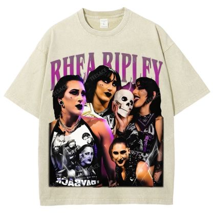 Unisex-Adult Ultra Cotton Washed T-Shirt Graphic RHEA RIPLEY TEE