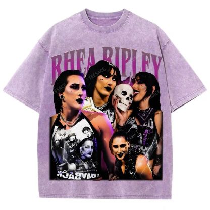 Unisex-Adult Ultra Cotton Washed T-Shirt Graphic RHEA RIPLEY TEE