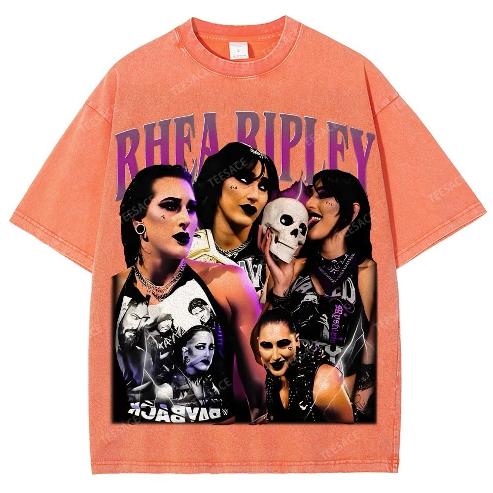 Unisex-Adult Ultra Cotton Washed T-Shirt Graphic RHEA RIPLEY TEE