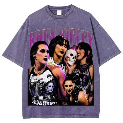Unisex-Adult Ultra Cotton Washed T-Shirt Graphic RHEA RIPLEY TEE