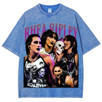 Unisex-Adult Ultra Cotton Washed T-Shirt Graphic RHEA RIPLEY TEE