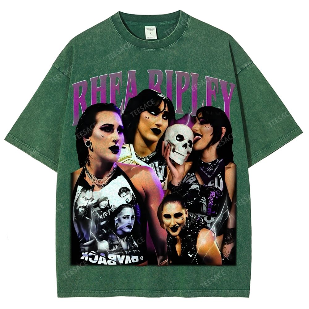 Unisex-Adult Ultra Cotton Washed T-Shirt Graphic RHEA RIPLEY TEE