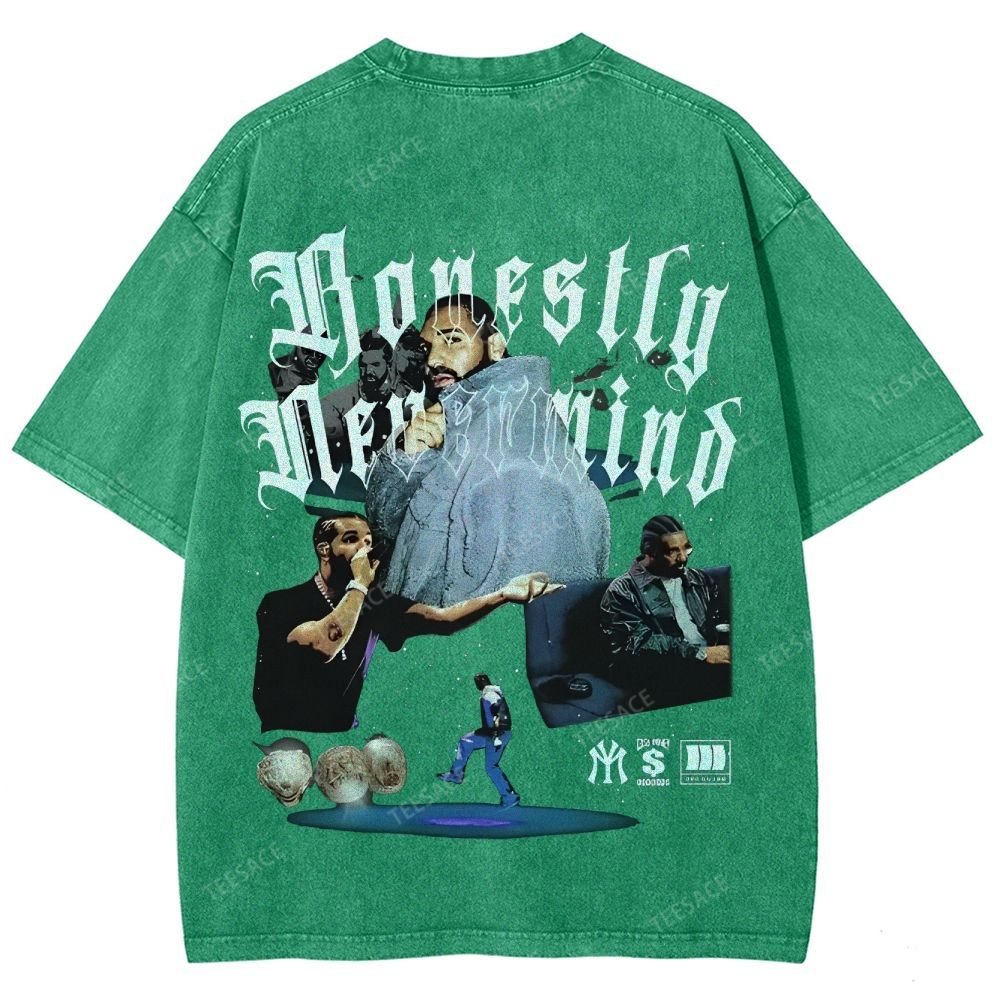 Unisex-Adult Ultra Cotton Washed T-Shirt Graphic  DRAKE TEE