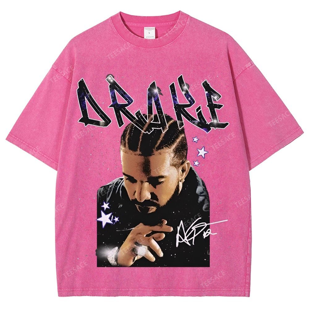 Unisex-Adult Ultra Cotton Washed T-Shirt Graphic  DRAKE TEE