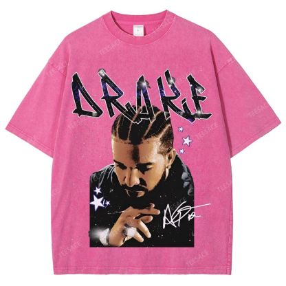 Unisex-Adult Ultra Cotton Washed T-Shirt Graphic  DRAKE TEE