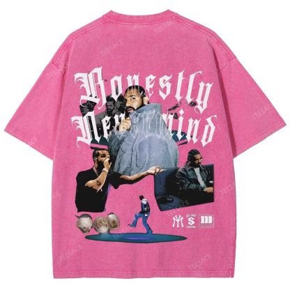 Unisex-Adult Ultra Cotton Washed T-Shirt Graphic  DRAKE TEE