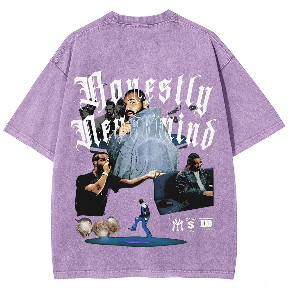 Unisex-Adult Ultra Cotton Washed T-Shirt Graphic  DRAKE TEE