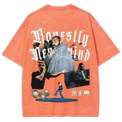 Unisex-Adult Ultra Cotton Washed T-Shirt Graphic  DRAKE TEE