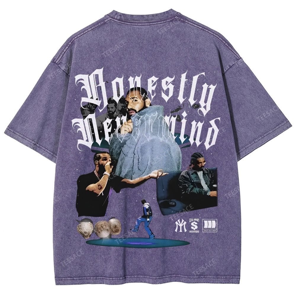 Unisex-Adult Ultra Cotton Washed T-Shirt Graphic  DRAKE TEE