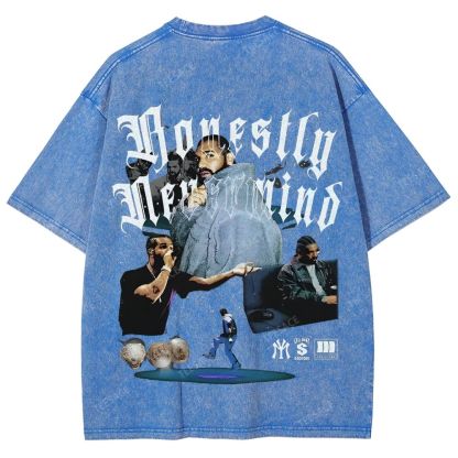 Unisex-Adult Ultra Cotton Washed T-Shirt Graphic  DRAKE TEE
