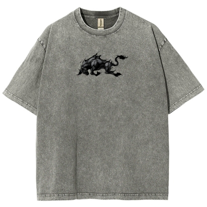 Yami Sukehiro x Black Bulls Black Clover Unisex Fit Washed T-Shirt