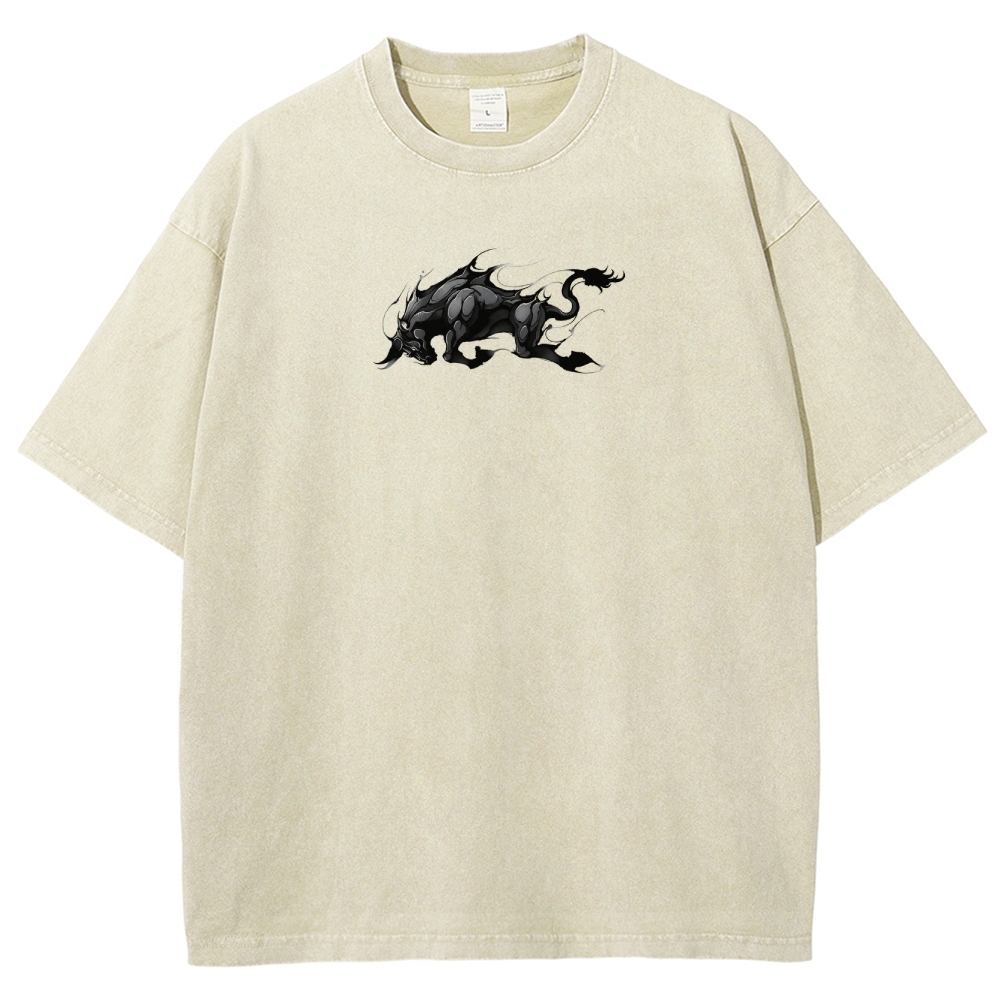 Yami Sukehiro x Black Bulls Black Clover Unisex Fit Washed T-Shirt 250