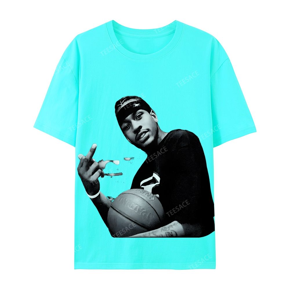 ALLEN IVERSON Tee  Casual Short Sleeve T-Shirt  