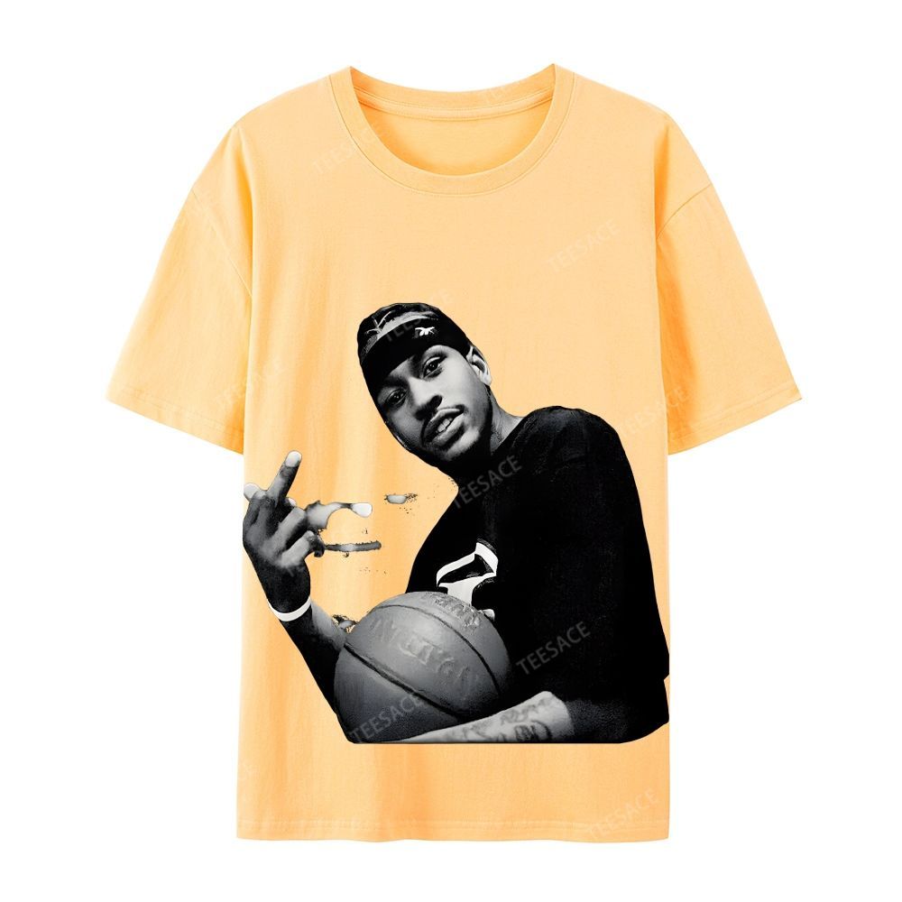 ALLEN IVERSON Tee  Casual Short Sleeve T-Shirt  