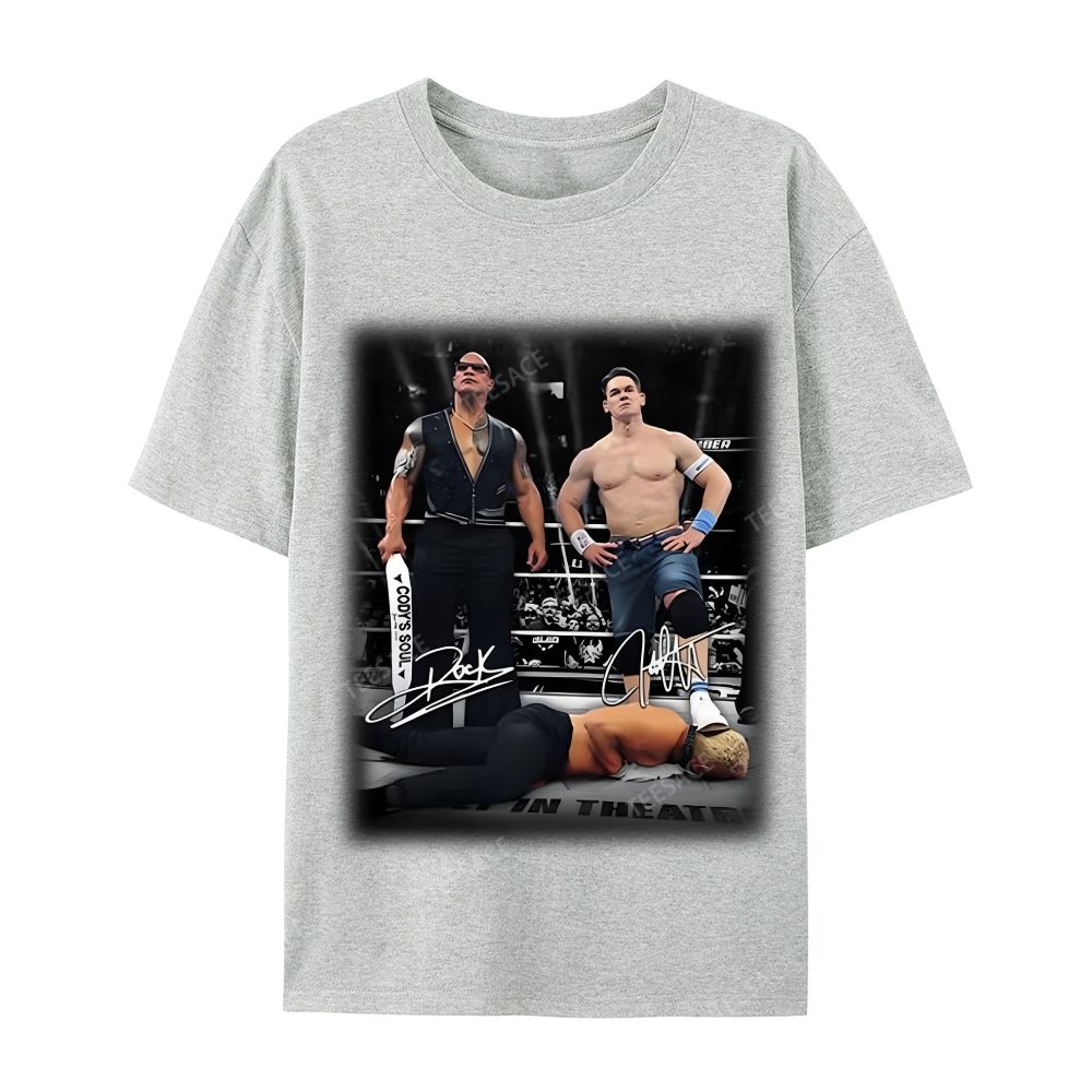 Dwayne Johnson Tee Casual Short Sleeve T-Shirt  