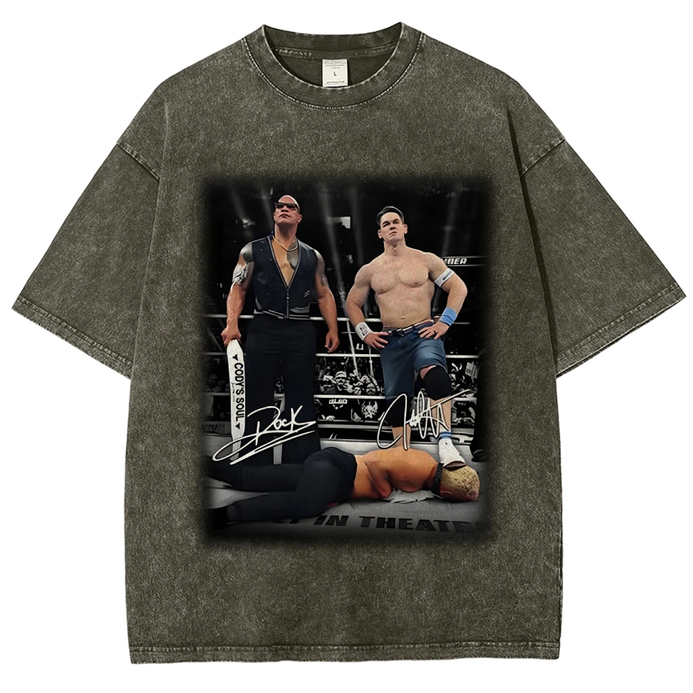 Dwayne Johnson Tee  Unisex Fit Washed T-Shirt 