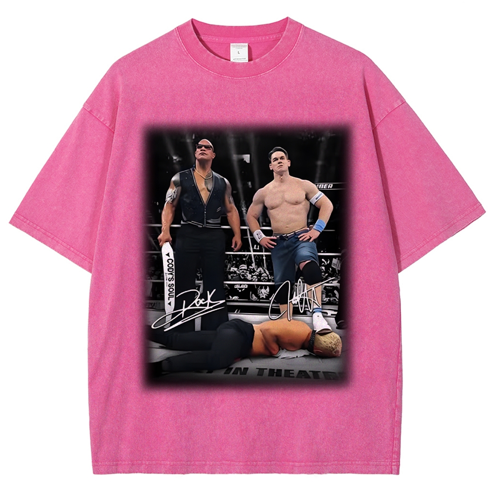 Dwayne Johnson Tee  Unisex Fit Washed T-Shirt 
