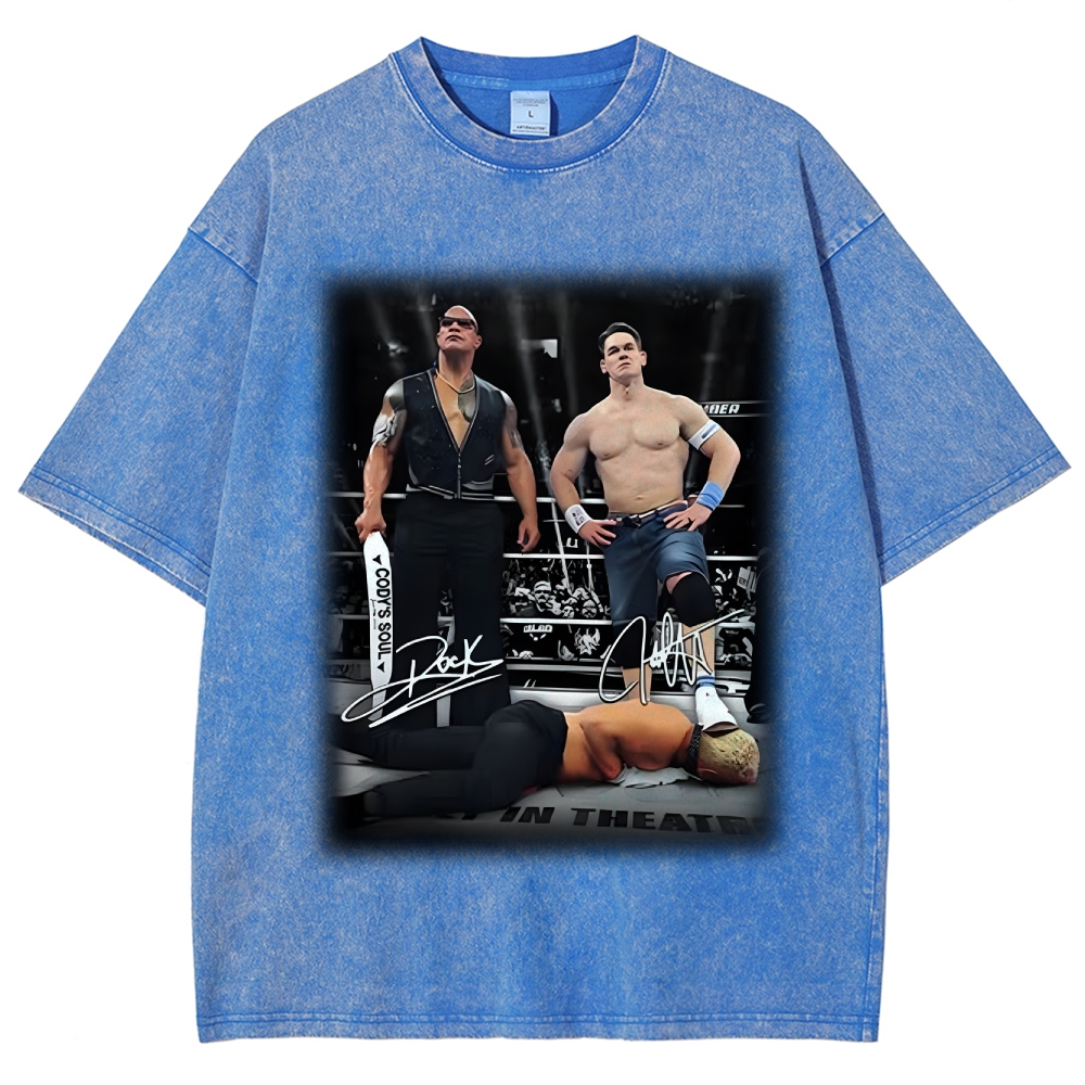 Dwayne Johnson Tee  Unisex Fit Washed T-Shirt 