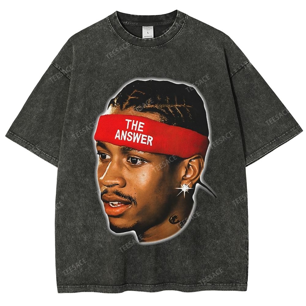 VINTAGE TEE  THE ANSWER& ALLEN IVERSON& AI