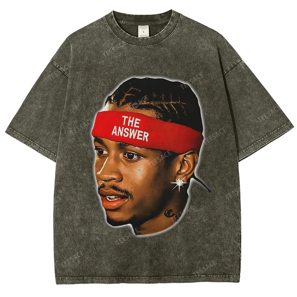 VINTAGE TEE  THE ANSWER& ALLEN IVERSON& AI