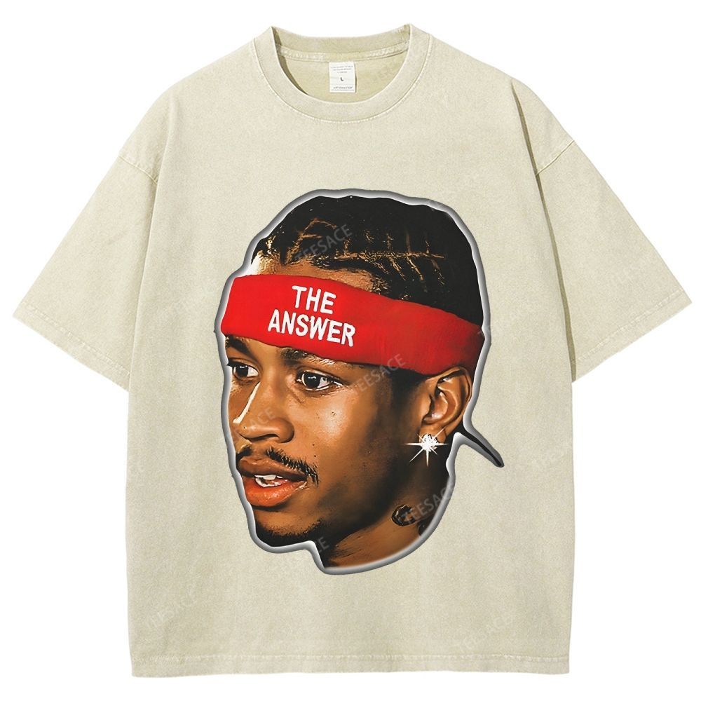 VINTAGE TEE  THE ANSWER& ALLEN IVERSON& AI