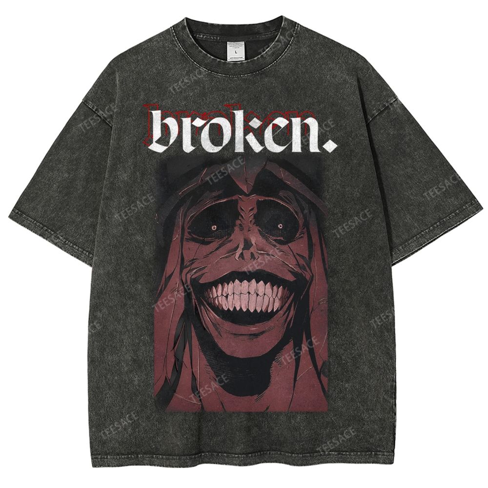 Solo Leveling Broken Unisex Fit Washed T-Shirt  