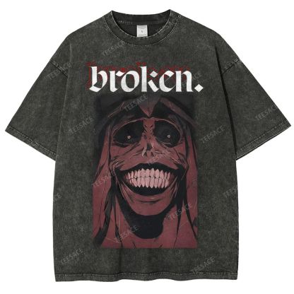 Solo Leveling Broken Unisex Fit Washed T-Shirt  