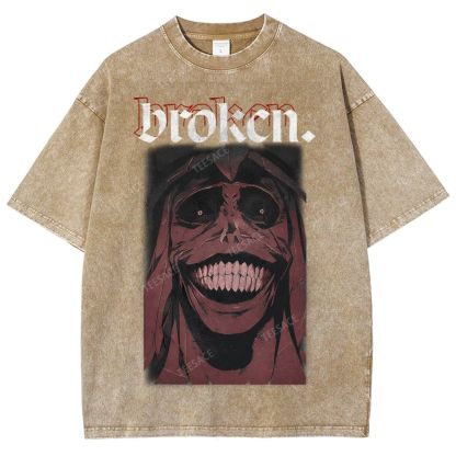 Solo Leveling Broken Unisex Fit Washed T-Shirt  