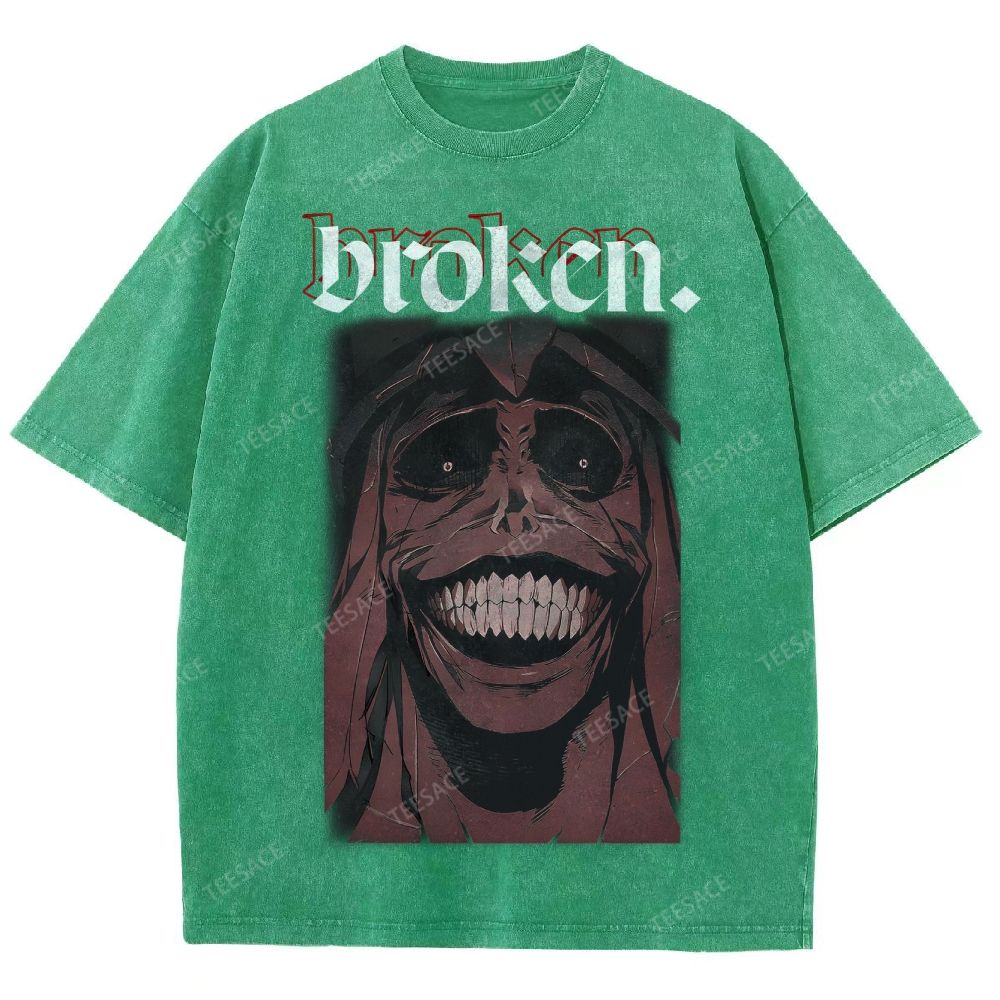 Solo Leveling Broken Unisex Fit Washed T-Shirt  