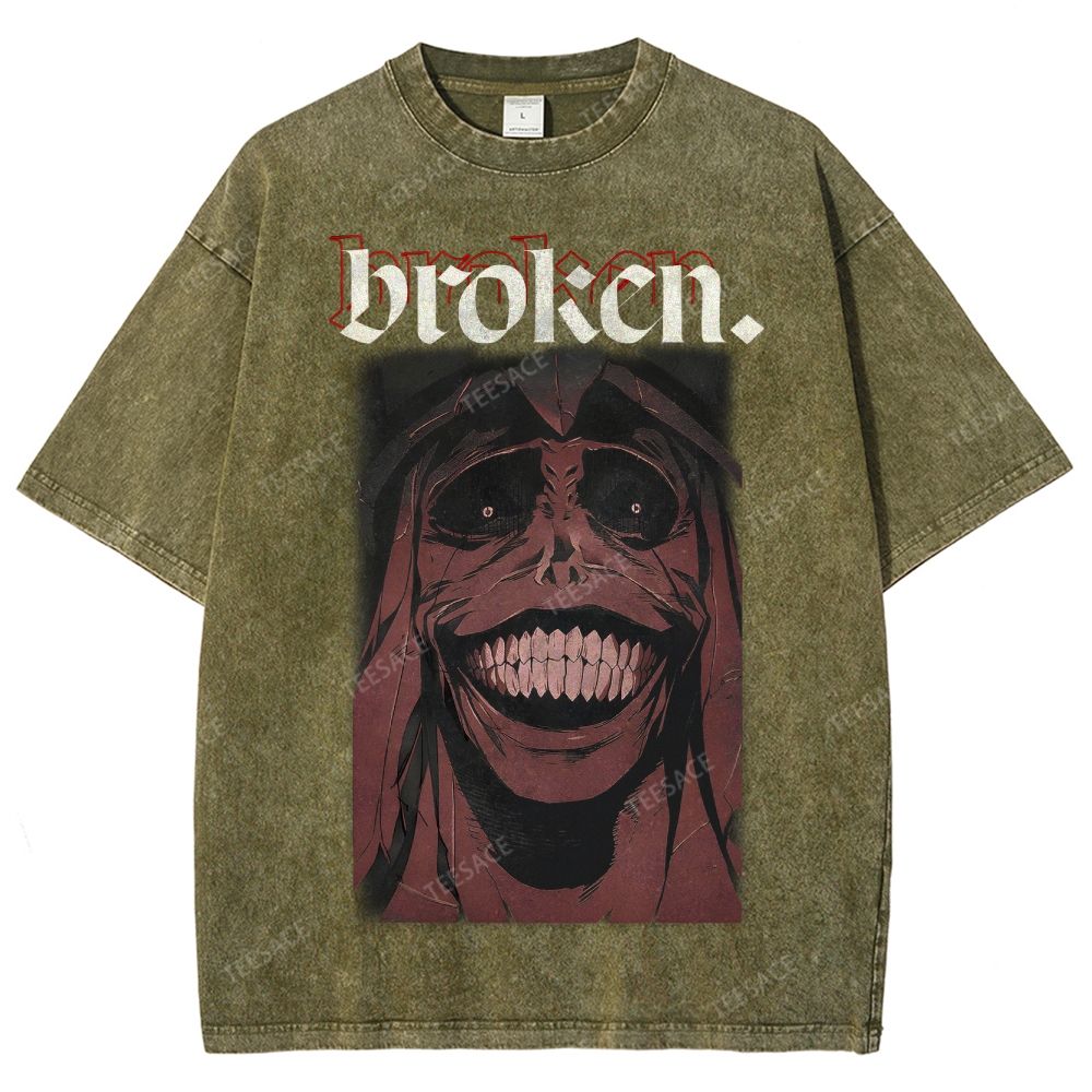 Solo Leveling Broken Unisex Fit Washed T-Shirt  