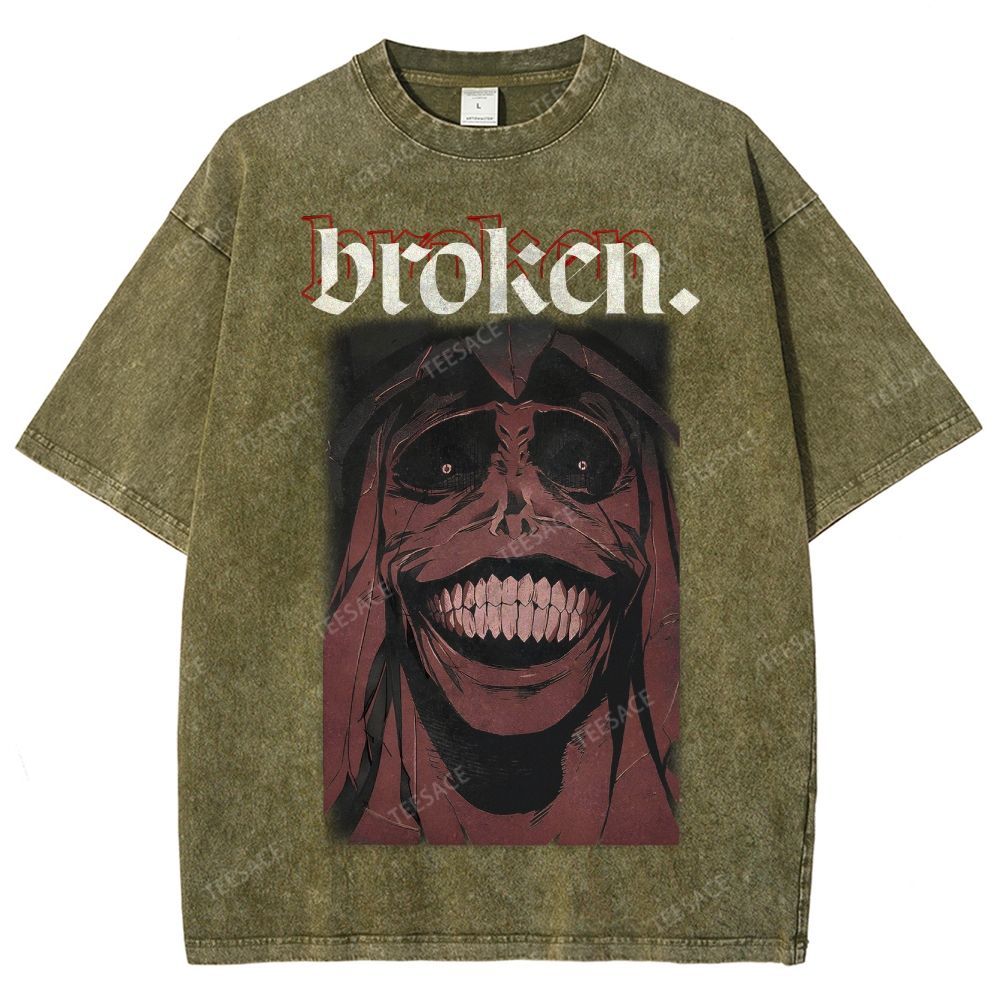 Solo Leveling Broken Unisex Fit Washed T-Shirt  