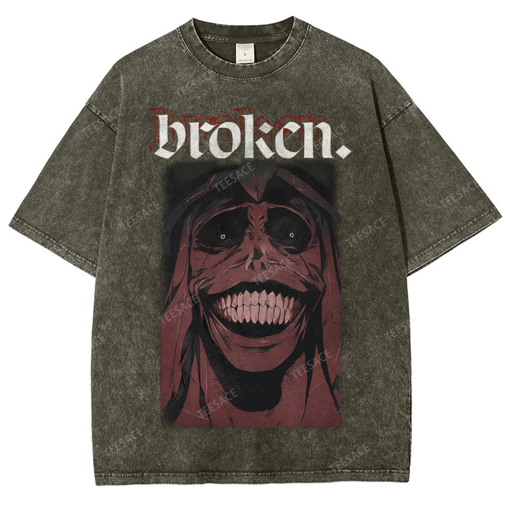 Solo Leveling Broken Unisex Fit Washed T-Shirt  