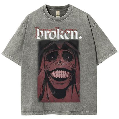 Solo Leveling Broken Unisex Fit Washed T-Shirt  