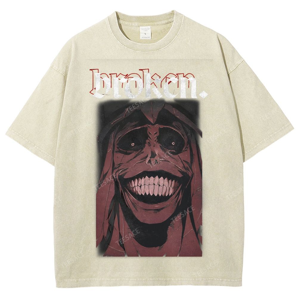 Solo Leveling Broken Unisex Fit Washed T-Shirt  